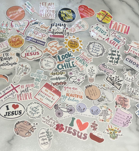 Lateral Gig | Mystery Christian Stickers Pack of 3